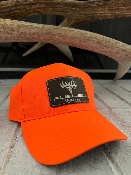 Hunter Safety Orange Patch Hat